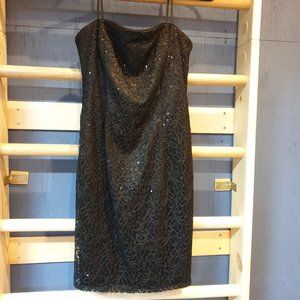 Adrianna Papell strapless evening dress